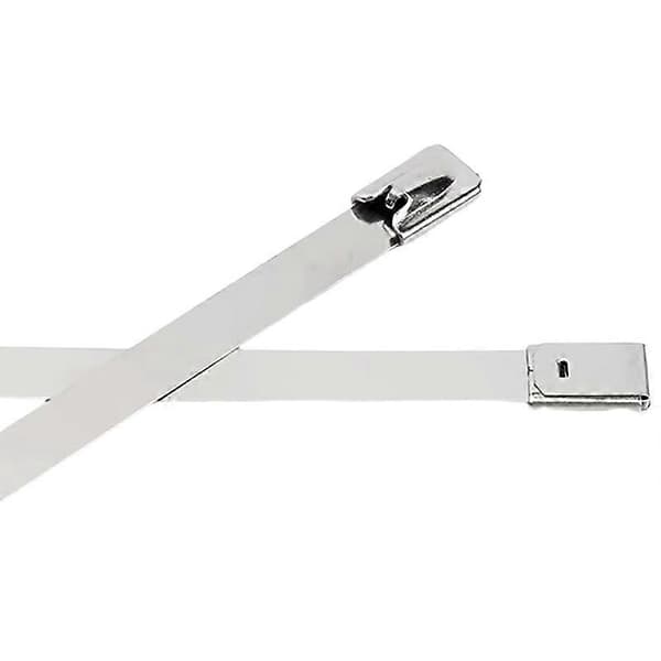 Praktiske og smukke 200 mm kabelbindere x 100 (A4 rustfrit stål)