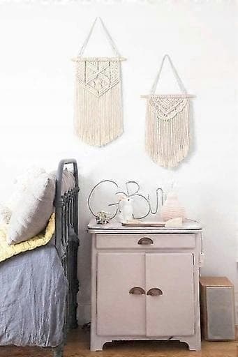 Makramee Boho-koriste lumisade-efektiin