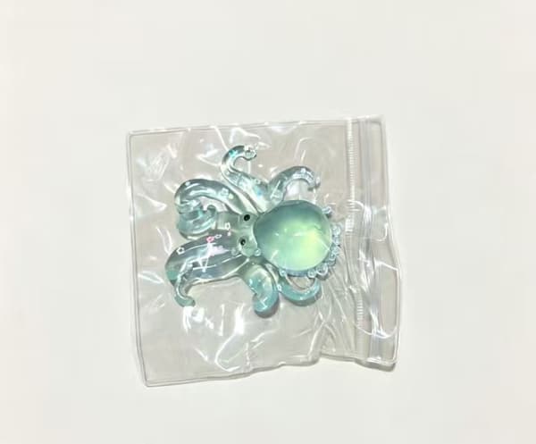 NeeDoh Donut Squeezer Maltose Rebound Stress Relief Legetøj Octopus [Transparent Green]