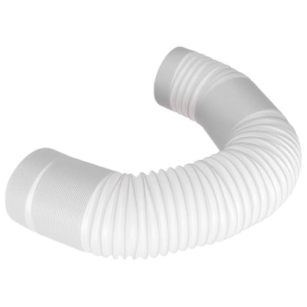Avgasslang 130 mm, avgasslang för luftkonditionering, PVC-slang, luftkonditioneringsrör, ventilationsslang, infällbar 2 M