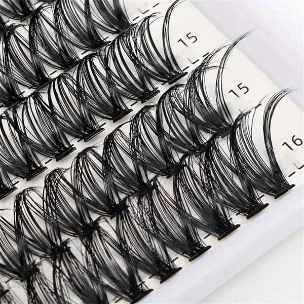 Single Lashes / False Eyelashes / Eyelashes - 8-16 mm Svart black