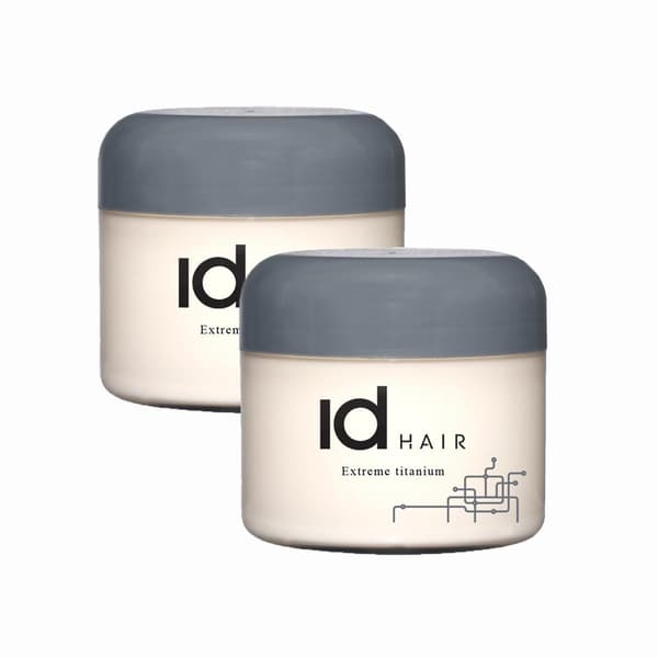 2-pack ID Hair Extreme Titanium Wax 100ml Transparent transparent