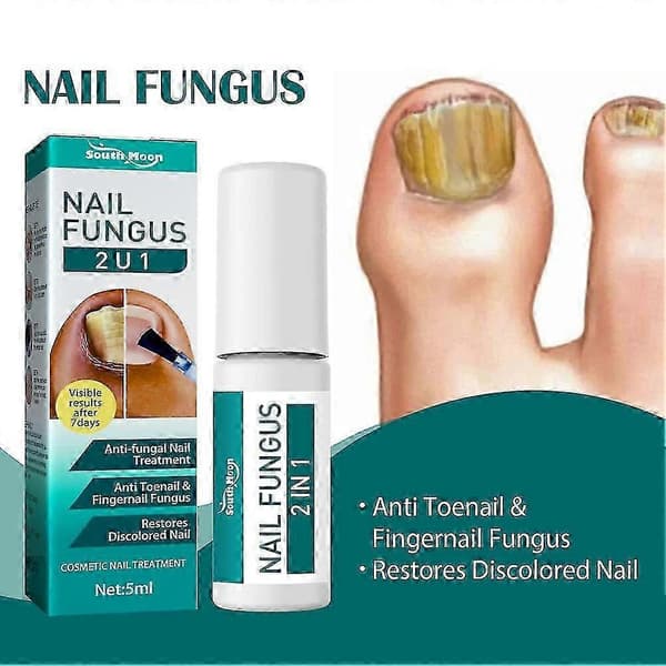 1-3 st borste 2 i 1 behandla naglar 5 ml 3PCS