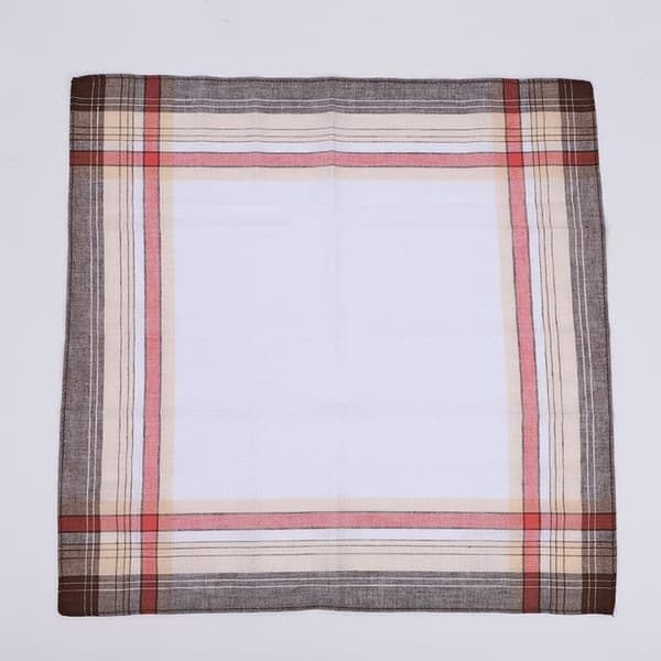 12-pack Herrnäsdukar Bomull 40x40 cm, Bomullsnäsduk - Klassisk Rutig Design A (12st)