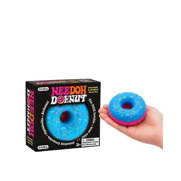 NeeDoh Donut Squeezer Maltose Rebound Stress Relief Legetøj Donuts * Blue [Boxed]