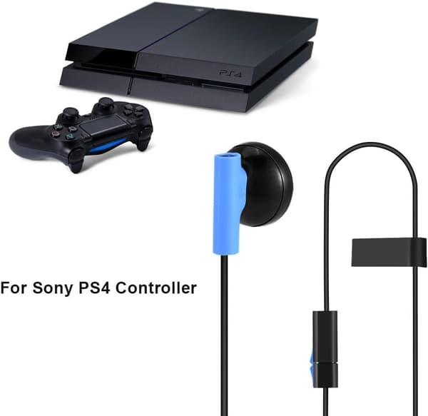 Hovetelefoner til PS4, 3.5mm Mono Gaming Headset med Mikrofon til Sony Playstation 4 til PS4 Controller