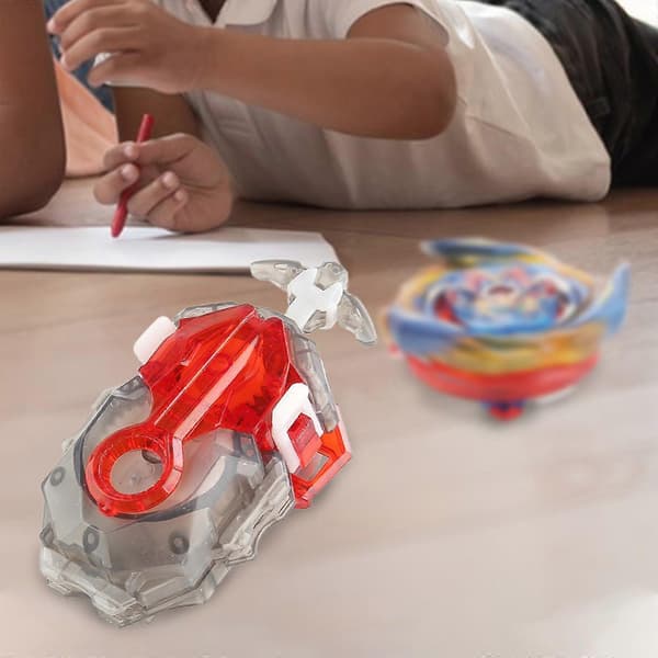Battling String Launcher, Lång Dual String Battle Game, Top Burst Launcher Set Gray Red
