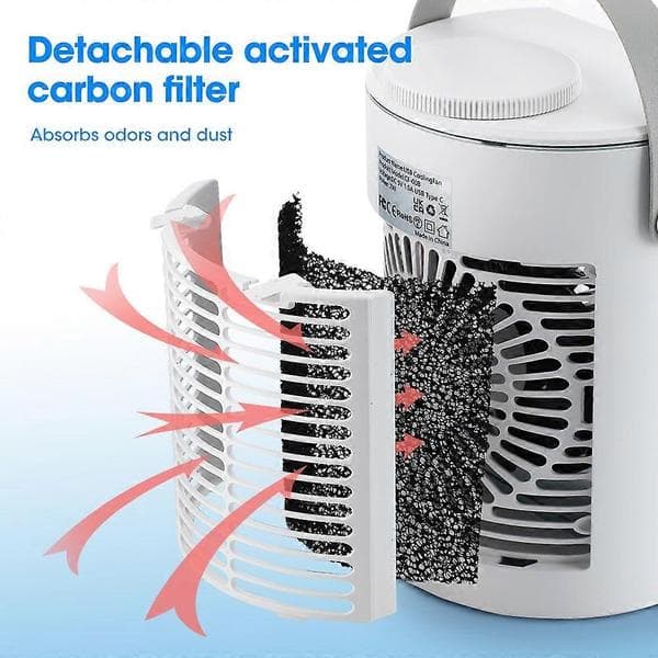 OHP M201 Desktop Luftkøler USB Bærbar Kontor Kold Aircondition Ventilator