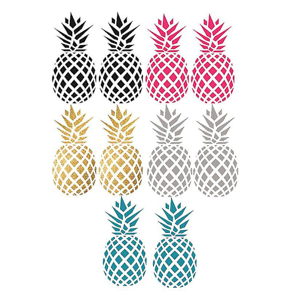 5 paria ananas-seinätarra