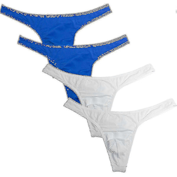 Fabio Farini - Förpackning med 4 herrstringtrosor M White blue
