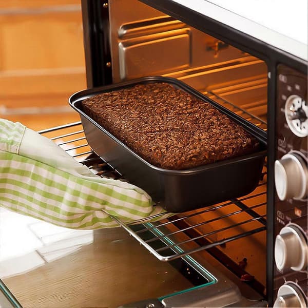 Bageform Non-stick Praktisk Sort Non-stick Kulstofstål Kagebrød Bageform til Chokoladebrownies