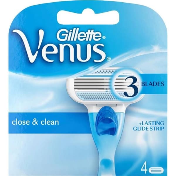 Gillette Venus barberblader 4-pakning Turkos blue