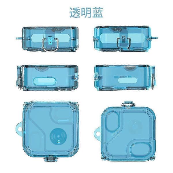 Etui til Nothing Ear 2, beskyttende PC hard Nothing Ear 2-etui med stropp Blue
