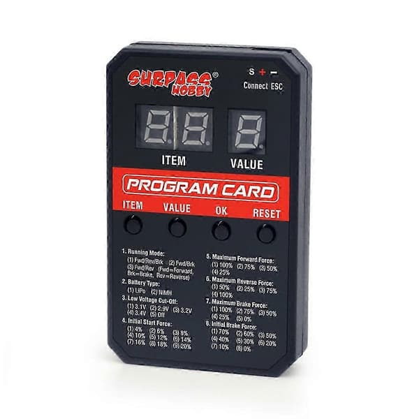SURPASS HOBBY V2 LED Programkort for ESC Hastighetsregulator RC Bil 26s