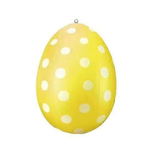 Påskeegg Slitesterkt, lyst farge påske oppblåsbart eggpynt for hagefest festlige dekorasjoner