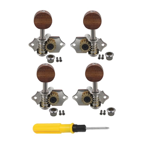 4 st träskallar stämskruvar 2 vänster 2 höger för ukulele set
