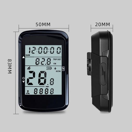 sykkel kilometerteller - sykkel speedometer - sykkelcomputer - trådløst speedometer - USB oppladbart speedometer - stor LCD-skjerm