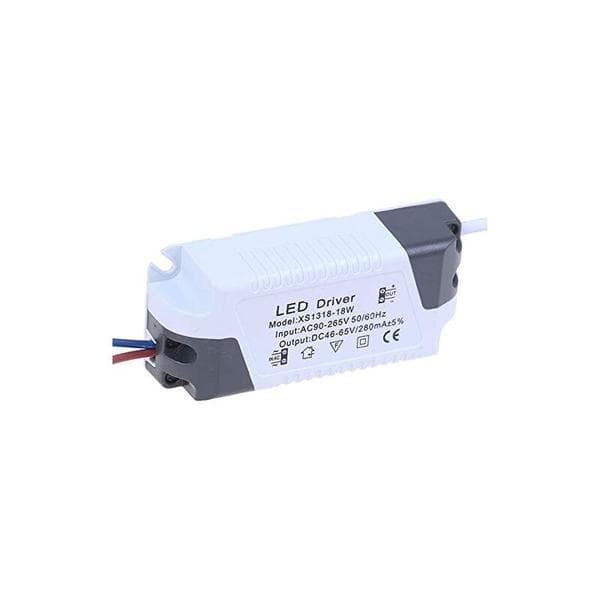2x LED-driver, 18-24 W transformer til LED-loftlampe, LED-panel strømforsyning, DC-stik til LED-loftlampe (18-24 W)