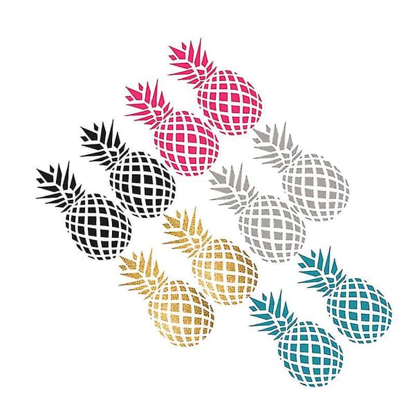 5 paria ananas-seinätarra