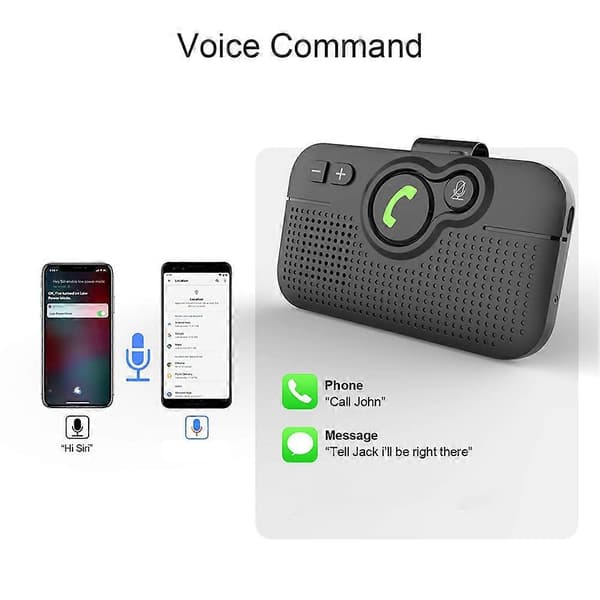 Bil Mobiltelefon Håndfri Bluetooth-sæt Trådløs Højttaler til Bil Auto Konference Håndfri