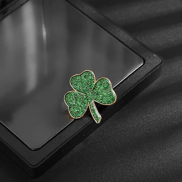 Praktisk och vacker damkorsage brosch legering klöver St. Patrick's Day