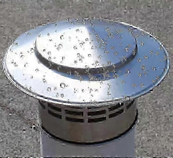 Regnhætte til skorstensrør i rustfrit stål til brændeovne - Holdbart grilldesign N 110mm
