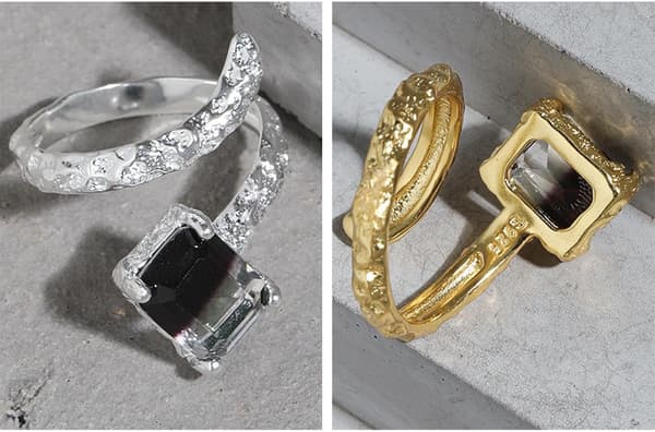 Sterling Sølv 925, Ring med Skrå Kant Mikro Indlæg, Bryllups Smykker