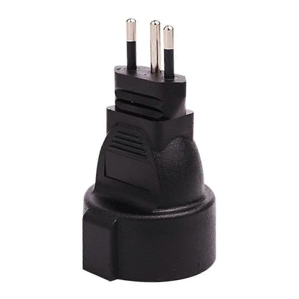 Power Plug Converter 3-Pin Swiss Plug to EU 2-Pin Round Conversion Adapter