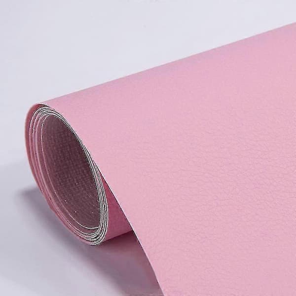 Læderreparationslap selvklæbende til sofa- og møbelridser Pink 20*30cm