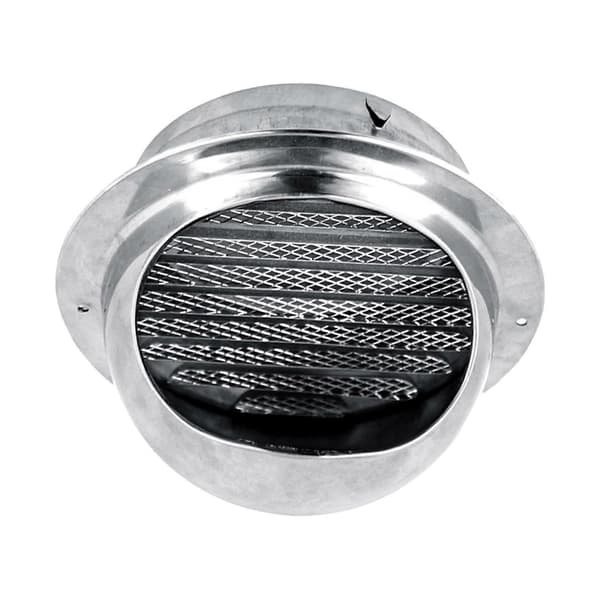 304 Rustfritt Stål Luftventil Utløpshetter med Innebygd Netting Skjerm Ventilhette (New) Air Vent 100mm