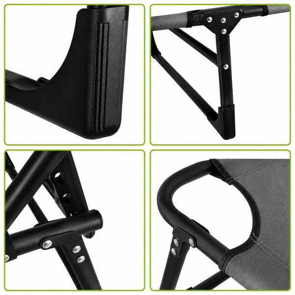 Foldable sun lounger with cushion and adjustable backrest 7300