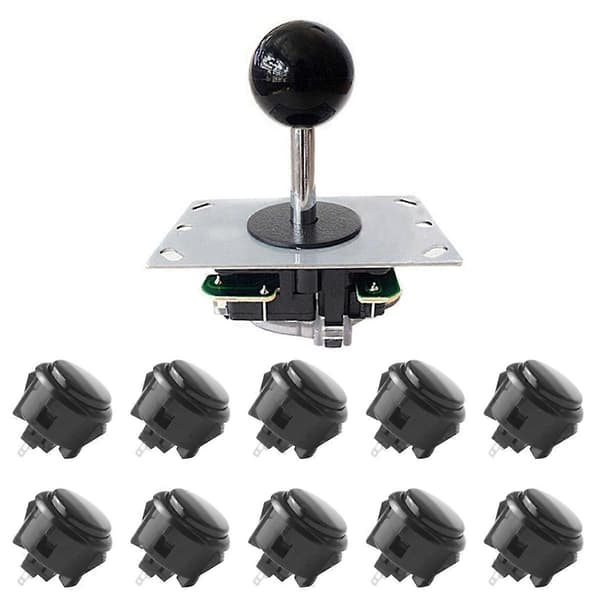 30-korts tryckknappsbrytare Stöd för PC PS3 RPi för Android Hitbox A