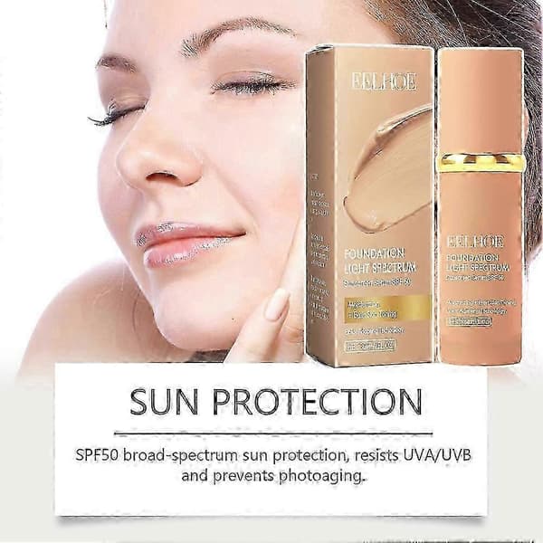 Makeup Flydende Foundation Letvægts Fejlfri Dækning Foundation Makeup Tilbehør