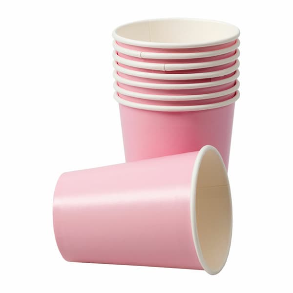 Pappersmugg Rosa 250ml 8-pack Rosa 22
