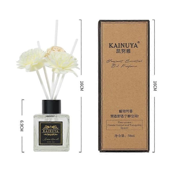 Flammeløs aromaterapi diffuser Miljøvennlig Eterisk Frisk, Varig Olje V1O1 gardenia 50ml