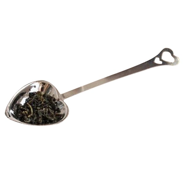 Hjerteformet te-infuser i rustfrit stål, si, tebrygger, tekandefilter