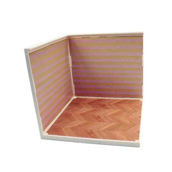 1:12 Skala Baggrundsscene, Simulering Stue Baggrund, Layout Display Scene Style B