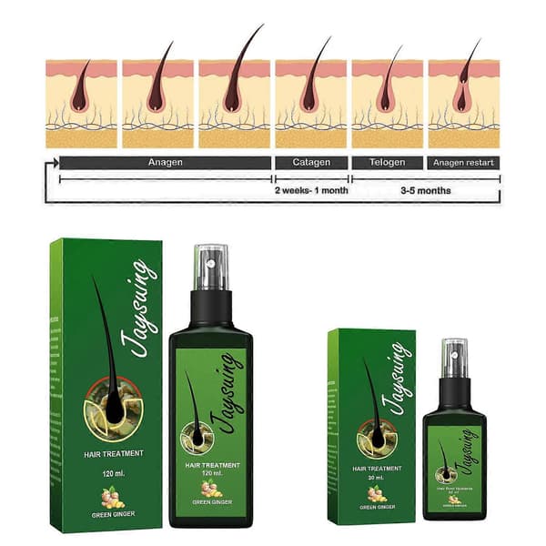 1-6 STK JAYSUING Hårvekstspray 120ml Hårtapsbehandlinger for Hodebunnsnæring Styrker Hår R Multicolor 3PCS