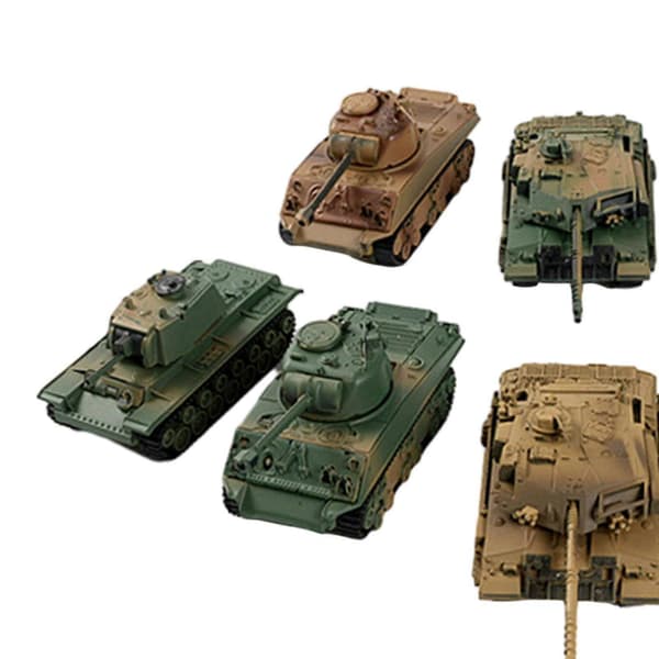 8 stk. 1:72 skala kampvognsmodelsæt simulering 4D modelbyggelegetøj DIY samling Style C