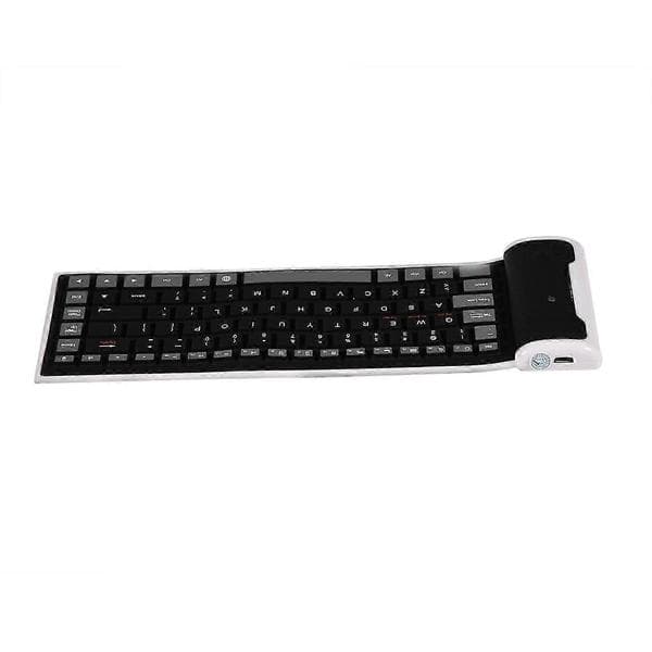 Bærbart vandtæt mini trådløst Bluetooth-tastatur foldbart til bærbar computer/pc/telefon (sort)