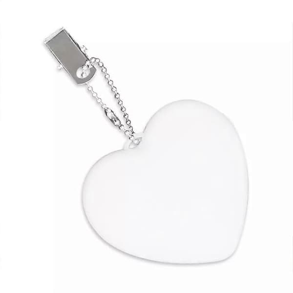 Pung Glow Heart Light, LED automatisk sensor glødende hjerteformede håndtaskelys