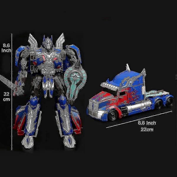 Transformerende leker Optimus Prime-leke, deformert bilrobot, actionfigur deformasjonsmodell, transformerende legeringsrobotleke fest bursdagsgaver til barn