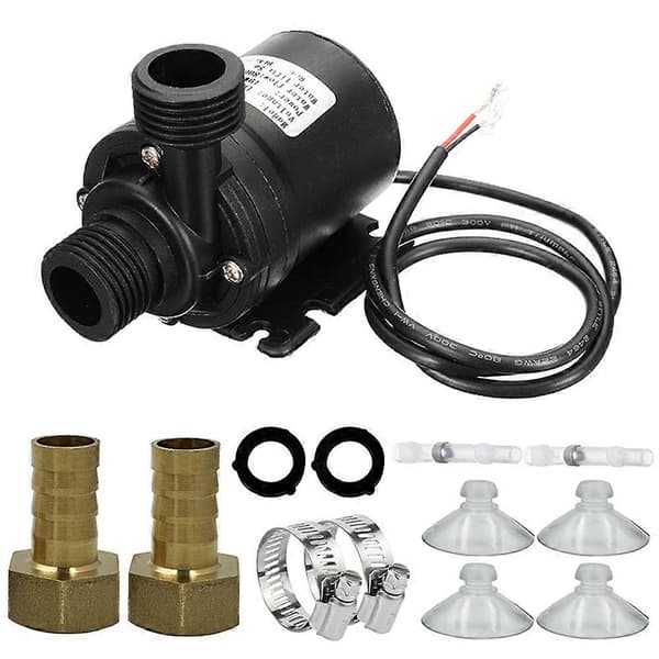 12V DC borstlös solvärmepump, högtemperaturbeständig, för vattencirkulation.