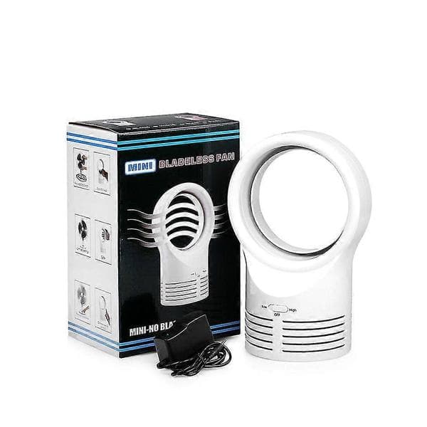 Varm mode mini bladeless ventilator sovende elektrisk køling super stille to-hastigheds luftventilatorer til hjemmet studerende fabrikspris White