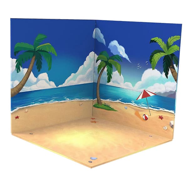 1:12 Lekebil Utstillingsskap Scene Modell Tilbehør Interiør Beach