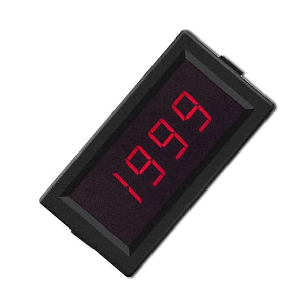Ohm Meter Modstandstester Ohmmeter Digital DC Modstandsmåleinstrument Armatur Modstandsmåler Panelmåler Black
