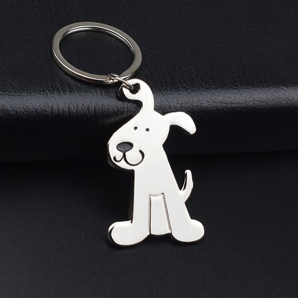 Hundnyckelring - Silver