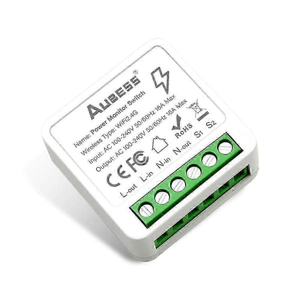 Aubess Mini Switch, Tuya Wifi Switch Relémodul 6PCS