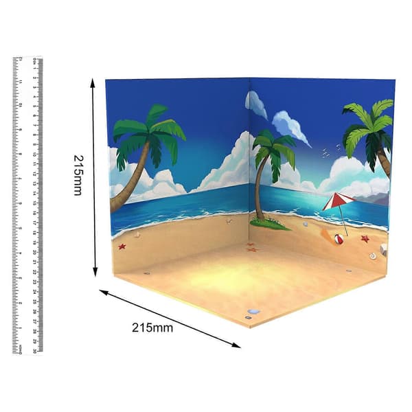 1:12 Lekebil Utstillingsskap Scene Modell Tilbehør Interiør Beach