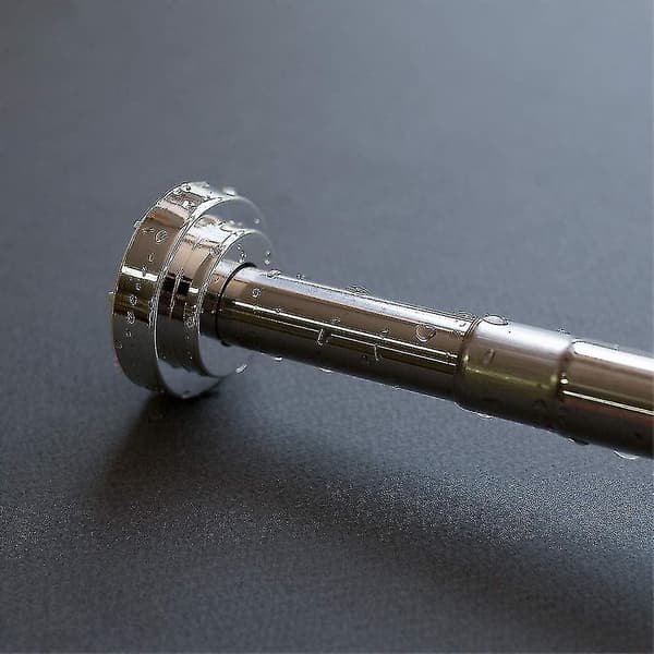 Telescopic Stainless Steel Rod 40 Cm-60 Cm Extendable, Drill-Free Shower Rail, Adjustable Clamping Rod By Twisting, Secure